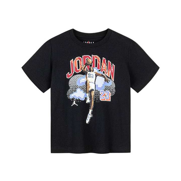 Jordan Jordan T Shirt Jet Black Children Aged 3 7 Years Old