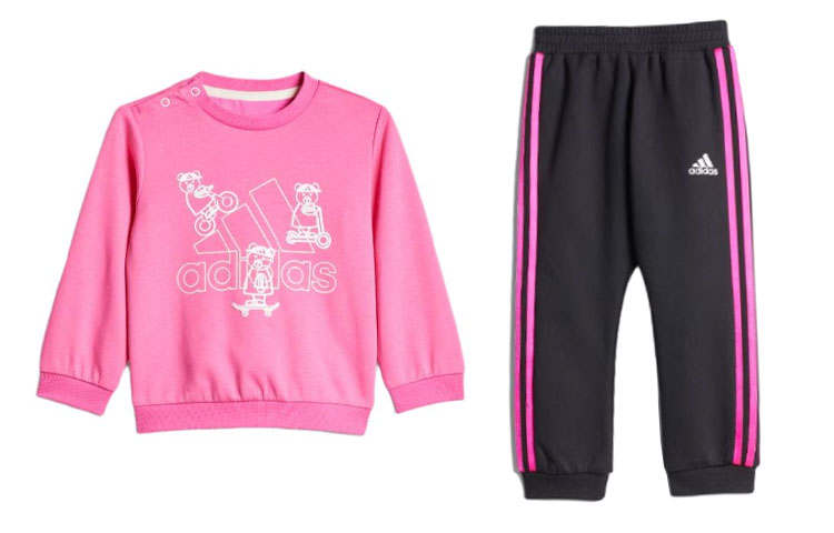 Adidas Adidas Kids Matching Sets Pink/White/Black/White Children Aged 3 7 Years Old
