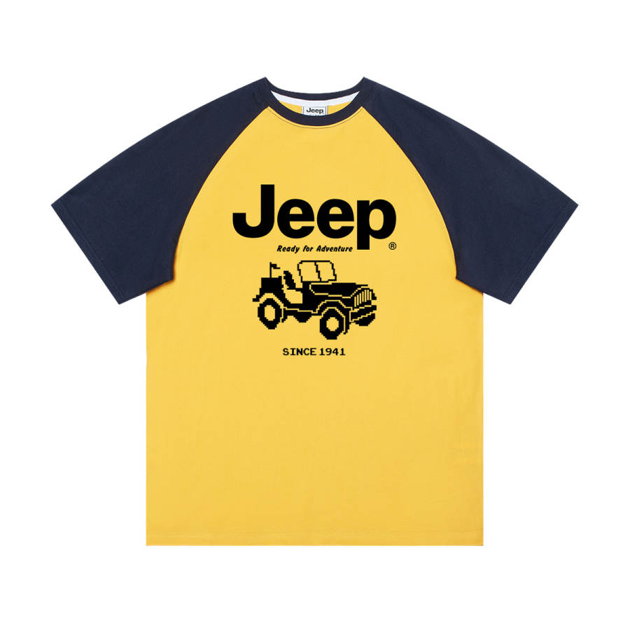 Jeep Grade School T Shirts Crew Neck Moderate