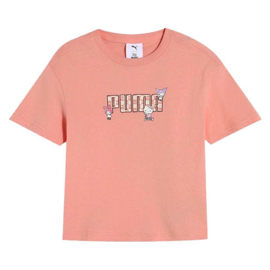 PUMA x Sanrio/, T Shirt Fruit Powder Children Aged 3 7 Years Old