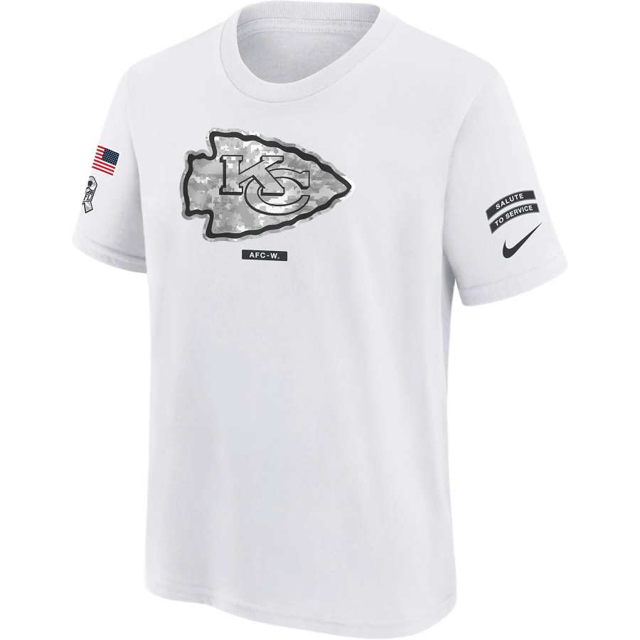 Nike Nike Dri FitNFL Kansas City Chiefs Salute To Service Primary Edge Legend T Shirt White Teenagers