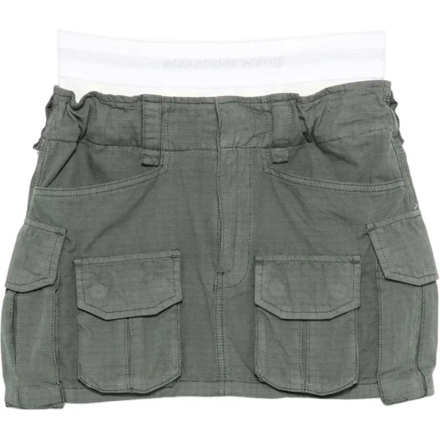 Alexander Wang Logo waistband Mini Skirt