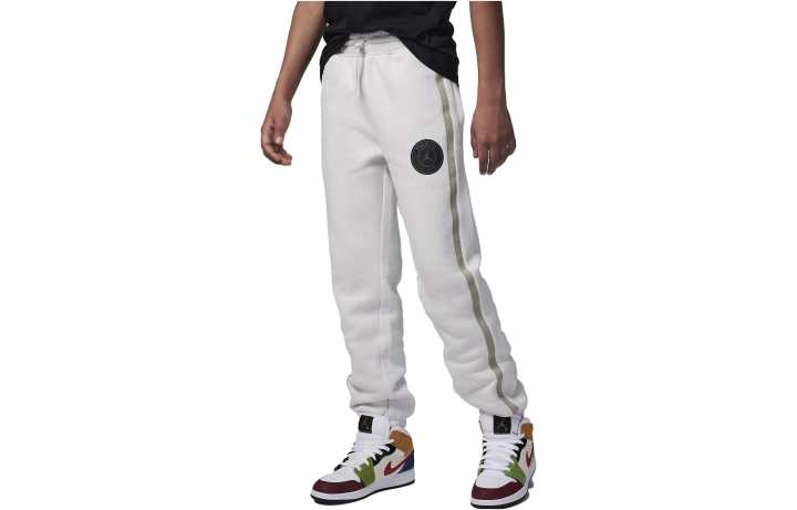 Jordan Jordan Paris Saint Germain Kids' Apparel Paris Saint Germain Fleece Trousers Knitted Sweatpants White Kids'