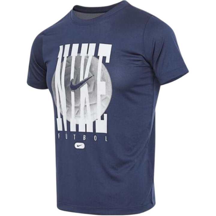 Nike Nike Dri Fit T Shirt Dark Navy Blue Kids'