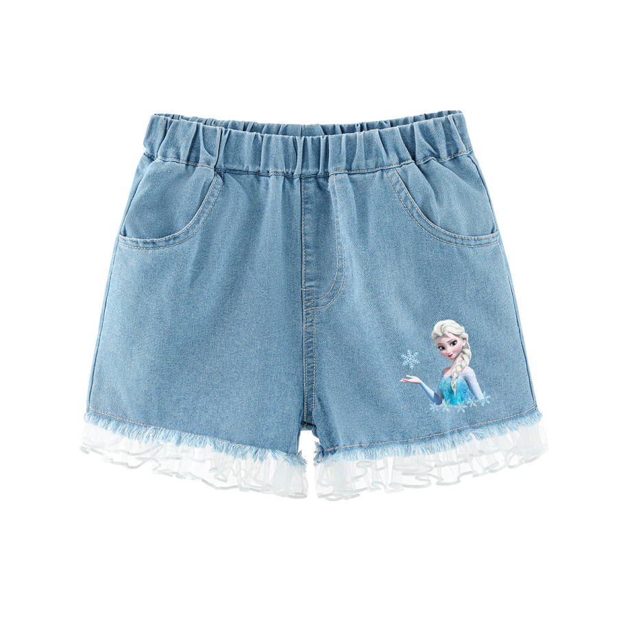 Disney Frozen Series Shorts Children Aged 3 7 Years Old Light Blue