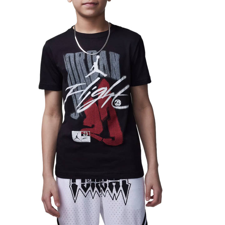 Jordan Jordan Flight T Shirt SS25 Black Teenagers