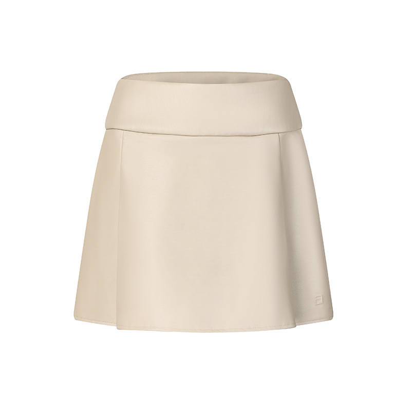 FILA Leather Short Skirts Women's Tobacco Camel