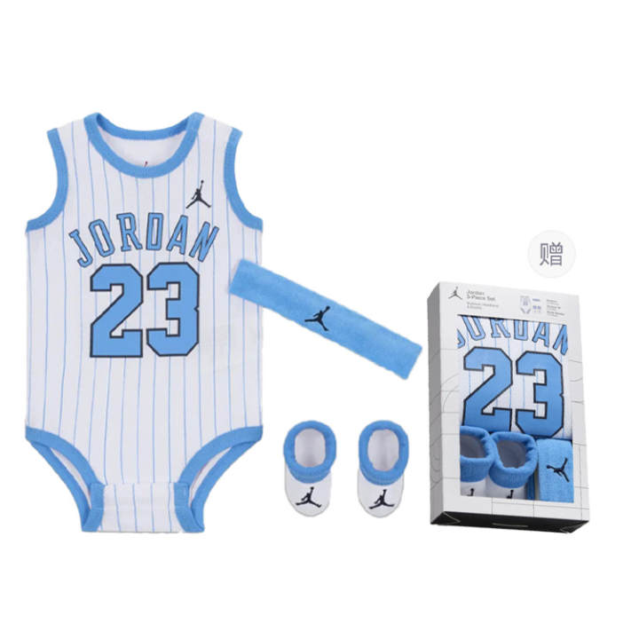 Jordan Jordan Jumpsuit 23 Jersey University Blue Gift Box Set Infant And Toddler