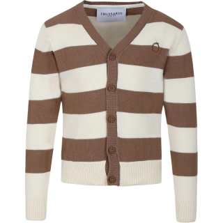 TRUSSARDI Sweater SS25 Caramel Umber Kids'