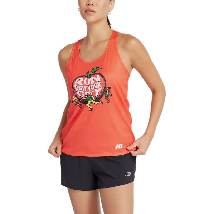 New Balance New Balance NYRR Boroughs Singlet Sport Vests Women's Flame Color