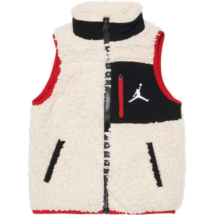 Jordan Jordan Kids Vests Stand Collar Thickened And Fleece Lined