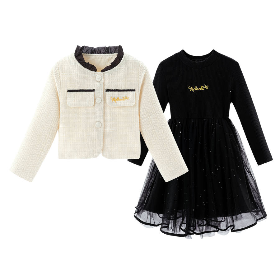 Disney Kids Two Piece Skirt Sets Crew Neck Moderate Mid Length