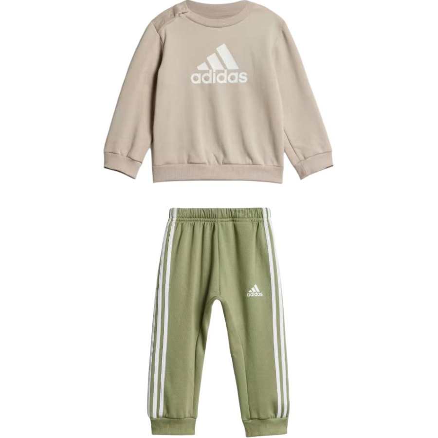 Adidas Adidas Kids Matching Sets BADGE Of SPORT JOGGER SET Wonder Beige Infant And Toddler