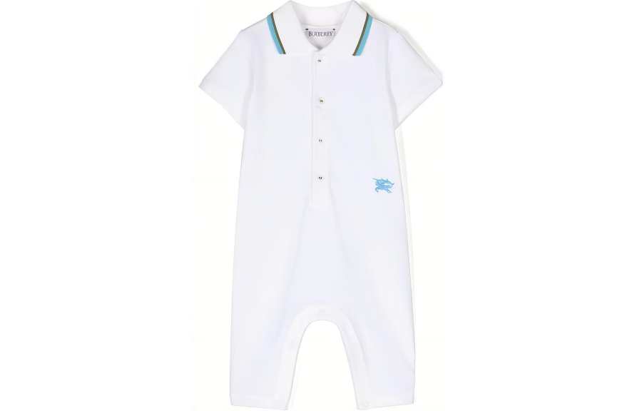 Burberry Coverall White Infant And Toddler