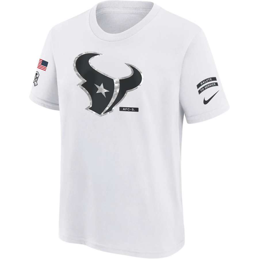 Nike Nike Dri FitNFL T Shirt Houston Texans Salute To Service Primary Edge Legend White Teenagers