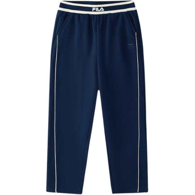 FILA KIDS Knitted Sweatpants German Black Blue Teenagers