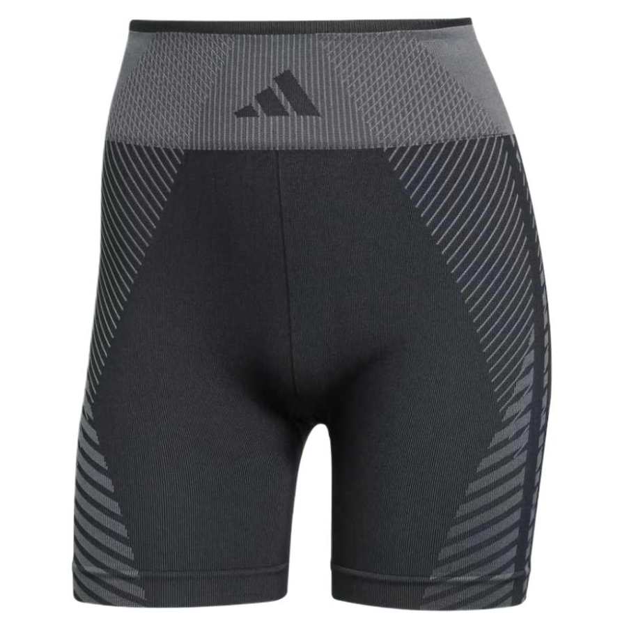 Adidas Adidas Women's Knitted 5 Inch Leggings Black/Grey Six