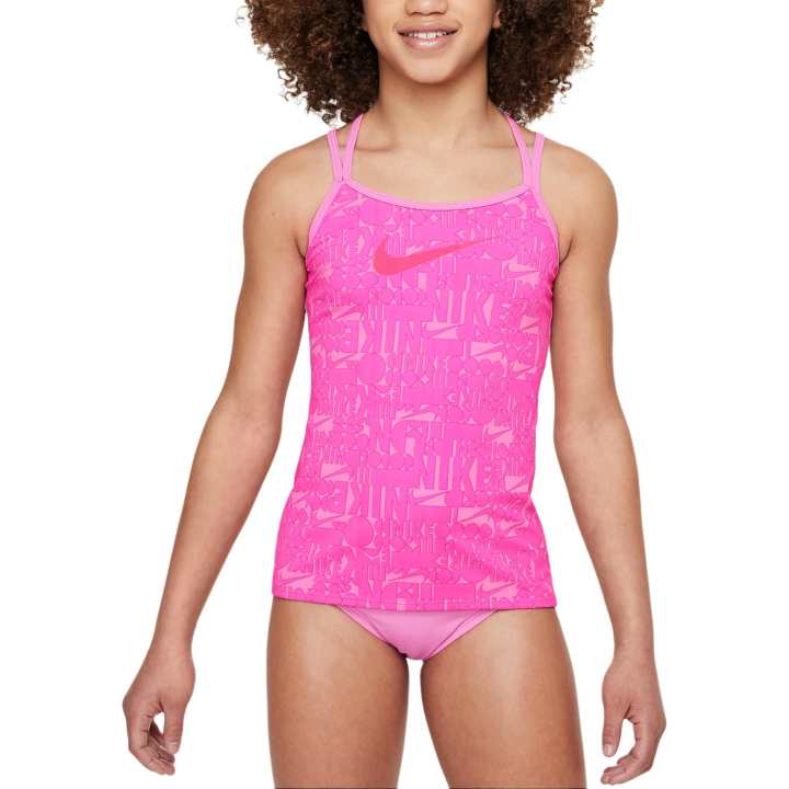 Nike Nike Kids' Swimsuit Swim Retro Flow Vibrant Pink Kids'