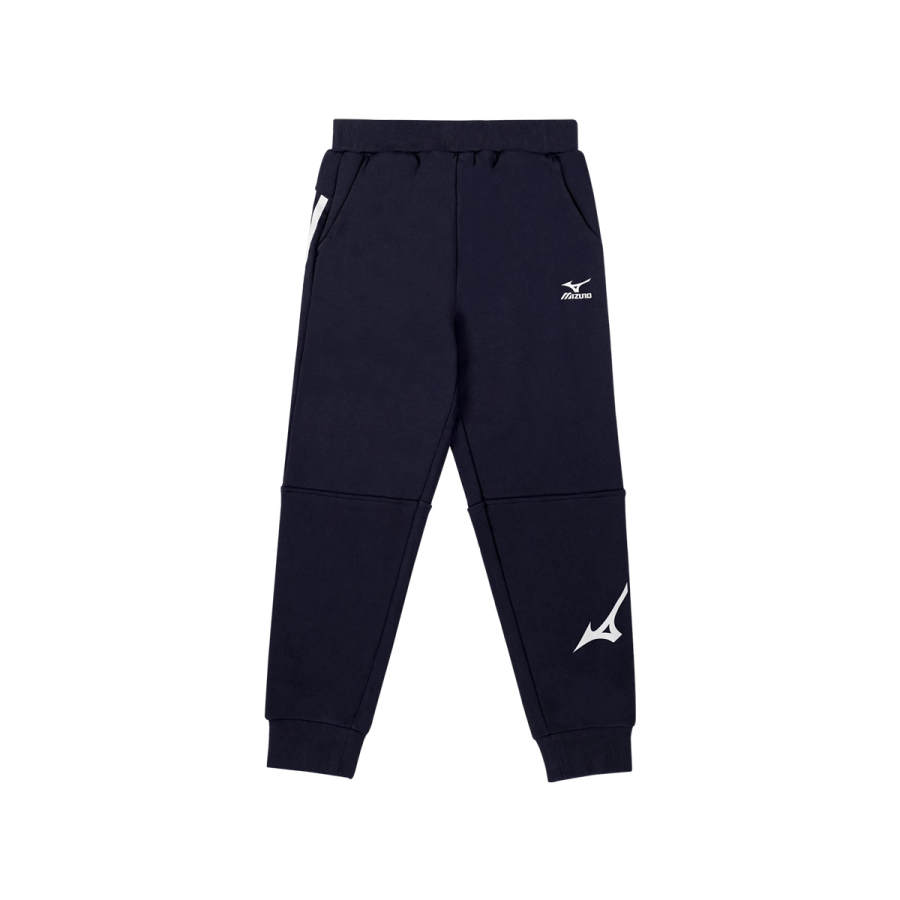 Mizuno Knitted Sweatpants Mitzon, Letter Logo Elastic Waistband Elastic Cuff Thickened And Fleece Lined Kids'