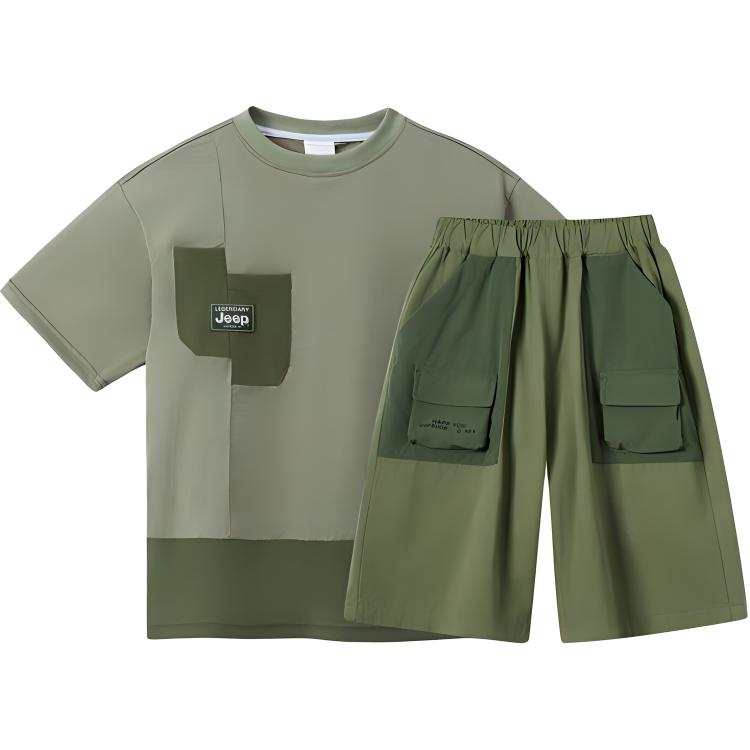 Jeep Casual Sportswear Pea Green Teenagers