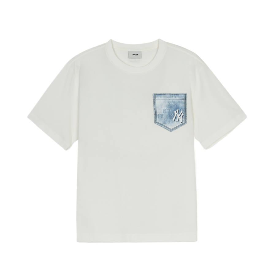 MLB KIDS New York Yankees T Shirt SS25 Butter Children Aged 3 7 Years Old