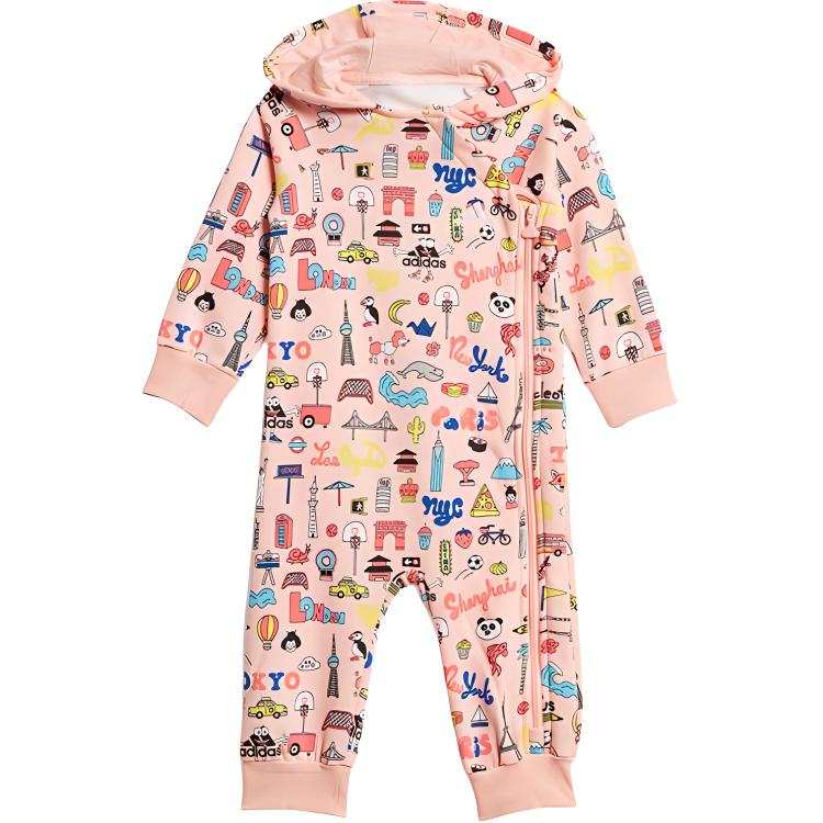 Adidas Adidas x CLEOFUS Jumpsuit Pink Infant And Toddler