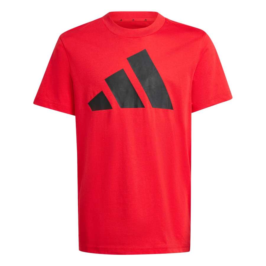 Adidas Adidas Sportswear ESSENTIALS T Shirt FW24 Pure Gemstone Red/Black Teenagers