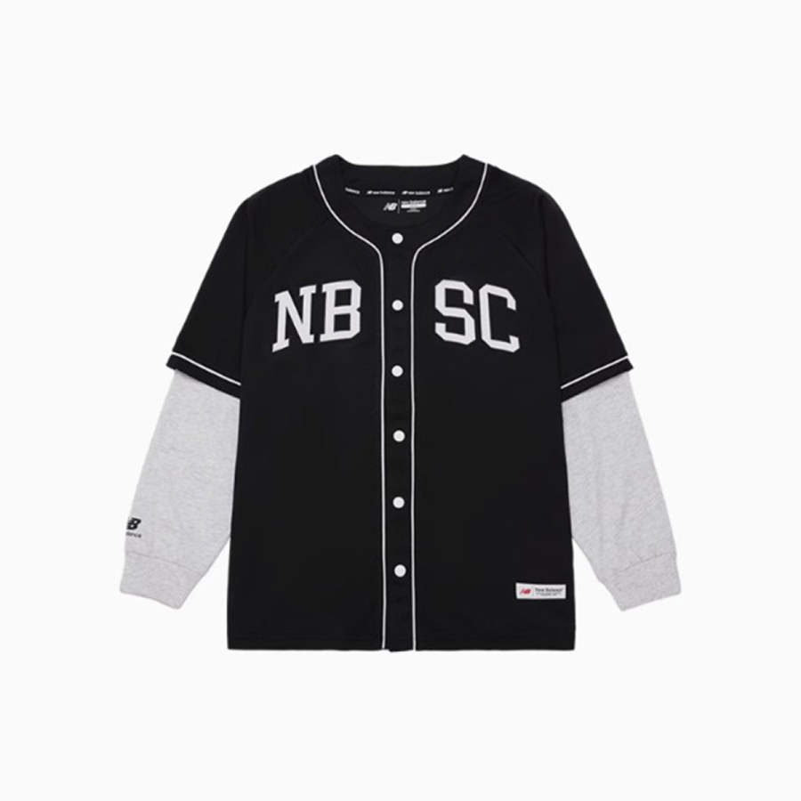 New Balance New Balance NB Letter Kids' Top Spring Fall Teenagers Black