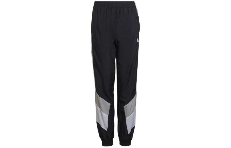Adidas Adidas Full Length Pants Kids' Apparel Colorblock Woven Tracksuit Bottoms Black Kids'