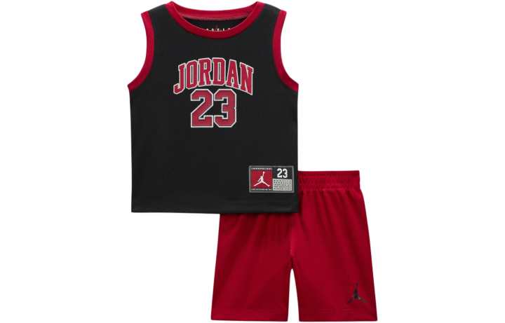 Jordan Jordan Kids Matching Sets 23 Jersey Black+Red Kids'