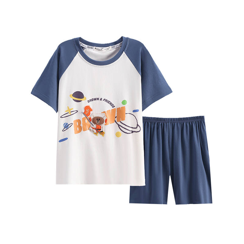 FENTENG x LINE FRIENDS Loungewear Set Elegant White Kids'