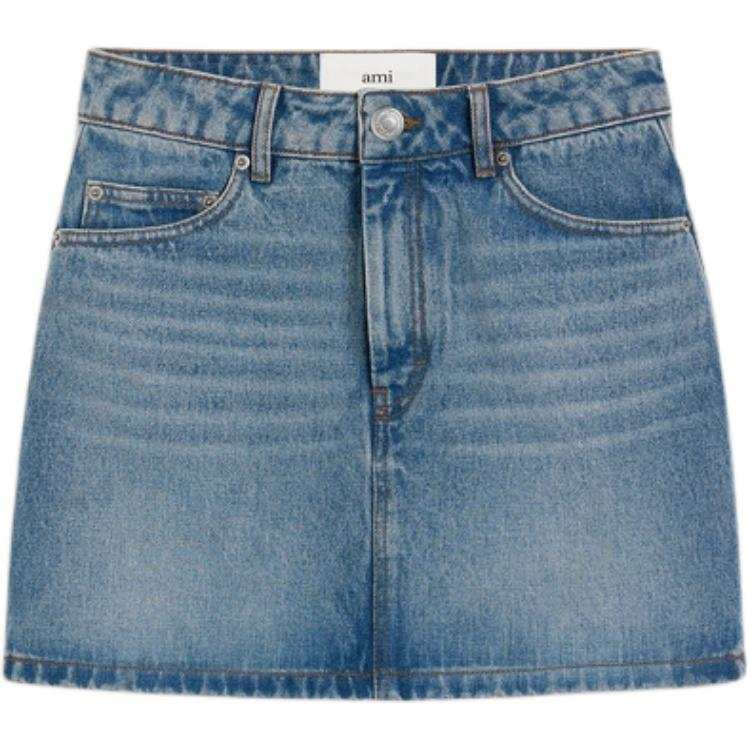 AMIPARIS Ami Paris Denim Mini Skirt