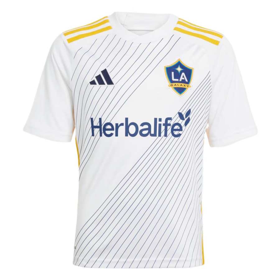 Adidas Adidas LA GalaxyAEROREADY T Shirt White/Dark Blue Teenagers