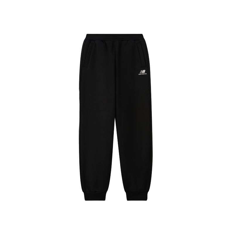 New Balance New Balance Knitted Sweatpants Fleece Lined Comfortable Versatile Black Teenagers