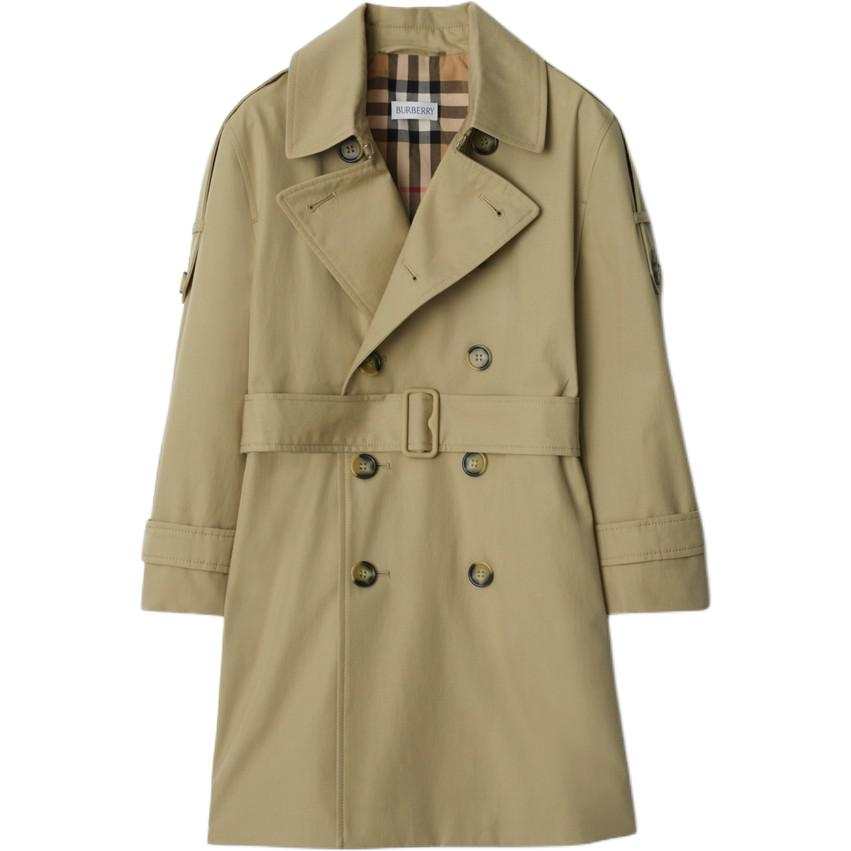 Burberry Coat FW24 Light Brown Kids'