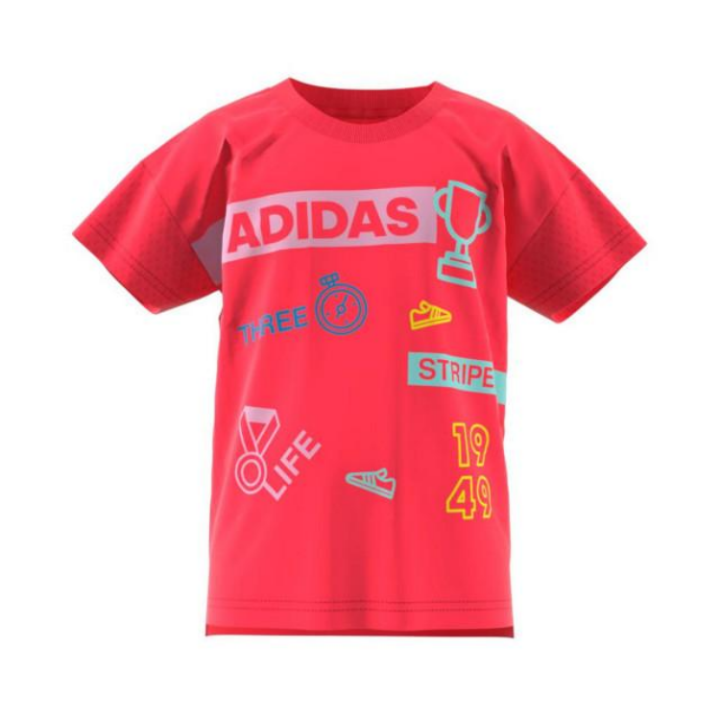 Adidas Adidas T Shirt Red Children Aged 3 7 Years Old