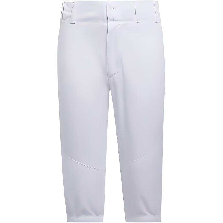 Adidas Adidas Full Length Pants YOUTH BASEBALL KNEE LENGTH PANT White Teenagers