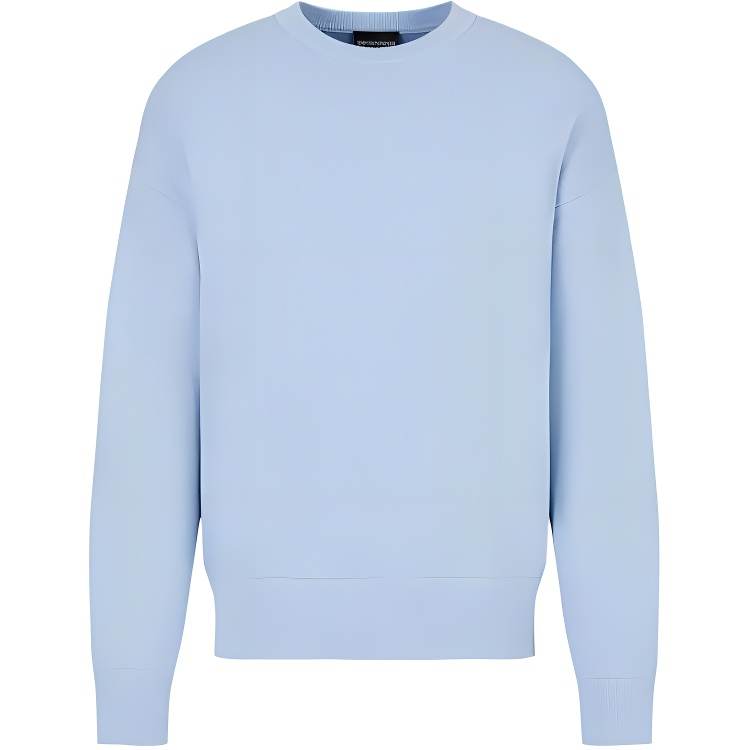 EMPORIO ARMANI SS23 Cashmere Sweater Men's Light Blue