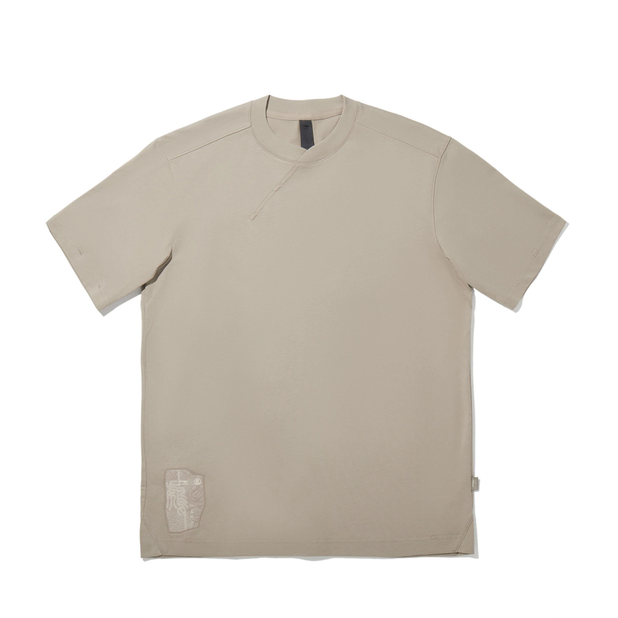 Li-Ning Li Ning x CHENGLONG,LIANMINGKUAN T Shirt Men's Coffee Foam Umber