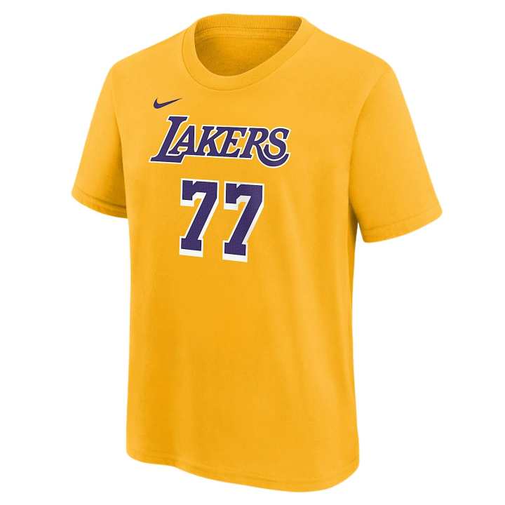 Nike Nike Los Angeles Lakers T Shirt Yellow Kids'