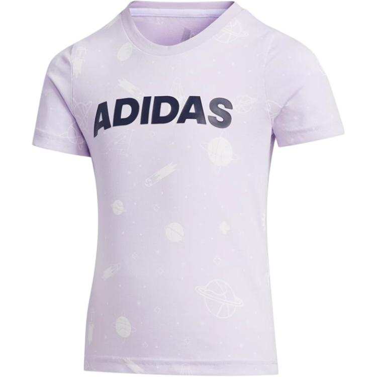 Adidas Adidas T Shirt Light Purple Children Aged 3 7 Years Old