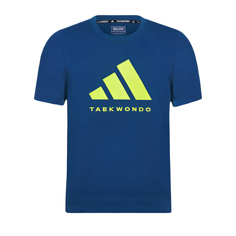Adidas Adidas Short Sleeved T Shirts Blue Green Children Aged 3 7 Years Old
