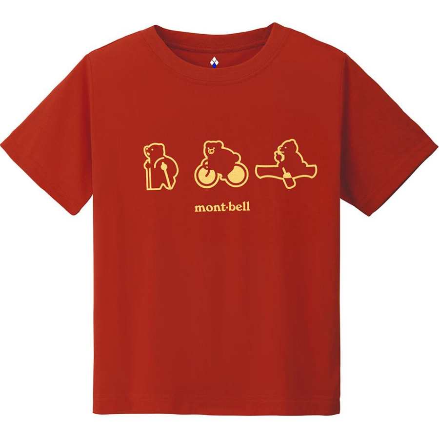 MONTBELL Kids T Shirts Crew Neck Moderate