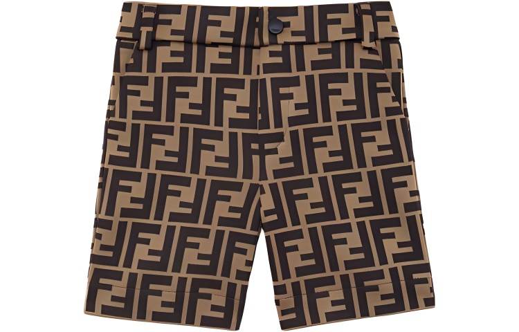 FENDI FW23 Shorts Infant And Toddler Brown
