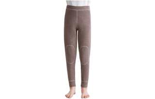 HONGDOUJUJIA Thermal Pants Thickened And Fleece Lined High Rise Belly Protection Knee Protector Base Layer Kids'
