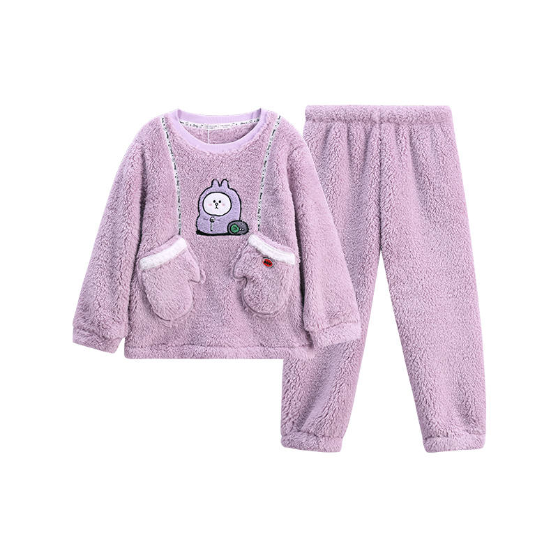 FENTENG Kids Loungewear Sets Crew Neck Thickened
