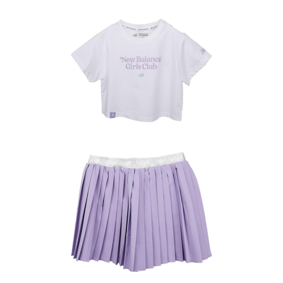 New Balance New Balance Kids Two Piece Skirt Sets Crew Neck Moderate Short