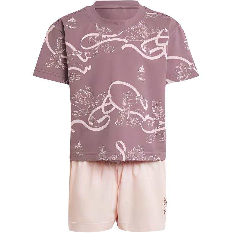 Adidas Adidas Sportswear Casual Sportswear Shadow Fig/Sandy Pink Encounter Children Aged 3 7 Years Old