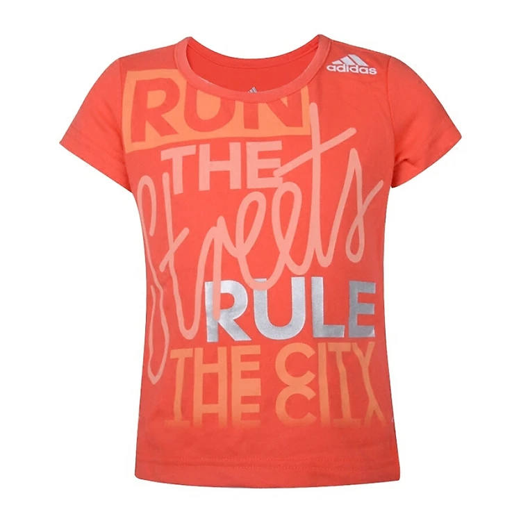 Adidas Adidas T Shirt Orange Children Aged 3 7 Years Old