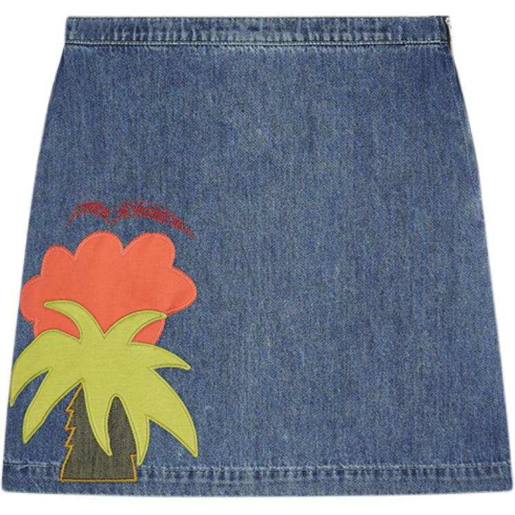 MARNI x NO VACANCY INN Denim Short Skirts Women's Blue